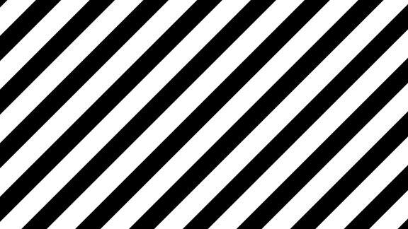 催眠的黑白背景几何形状摘要无缝循环动画的条纹对角线条催眠图像可视化视错觉