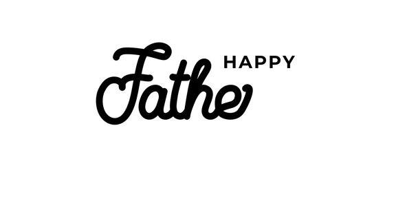 快乐的父亲节动画文字手写风格的alpha通道背景与小胡子非常适合父亲节庆祝4k视频贺卡
