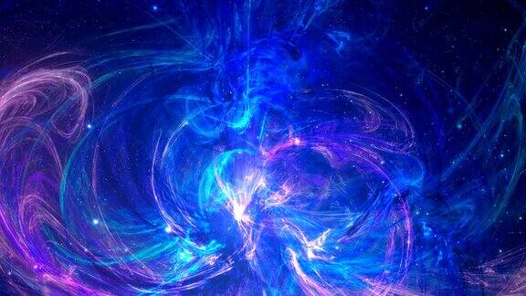 分形抽象背景在紫罗兰和蓝色