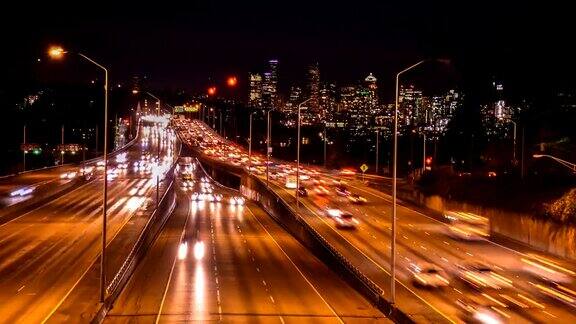 西雅图延时高速公路交通