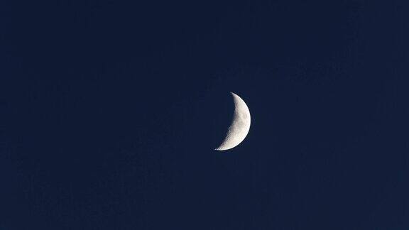 月亮配黑夜空月光4K