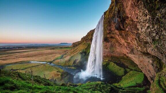 Seljalandsfoss瀑布冰岛