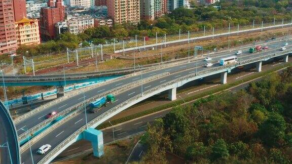 亚洲高速公路鸟瞰图