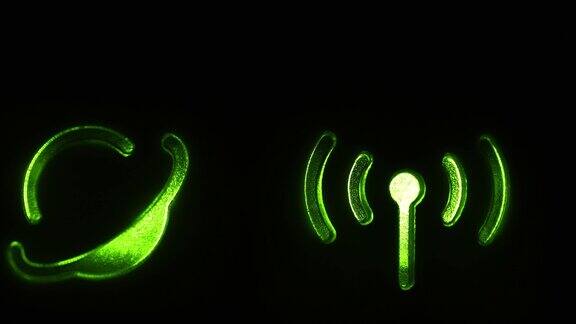 Wi-fi路由器电源绿色标志打开