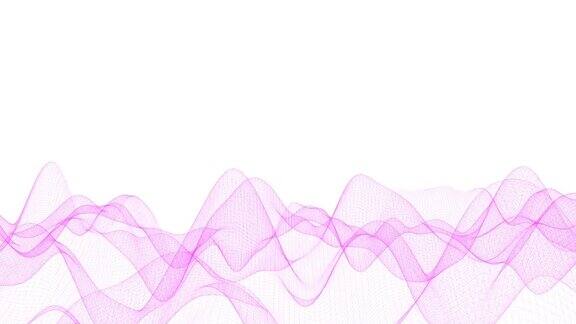 波浪网格图案背景粉红色在白色