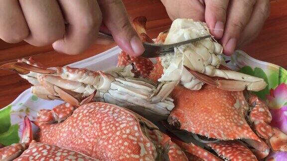 泰国华欣开始吃腿蟹吧