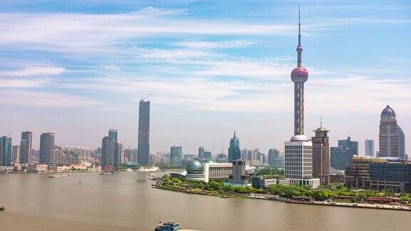 上海中国东方明珠浦东时光流逝视频4K
