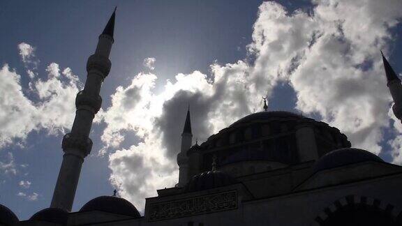 土耳其清真寺的延时视频