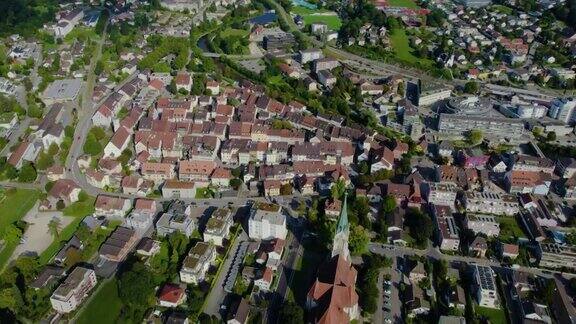 瑞士劳芬市鸟瞰图