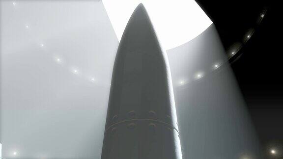 导弹发射井打开准备发射洲际弹道导弹