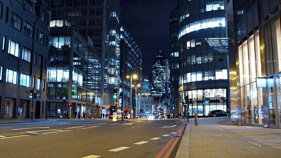 伦敦金融区之夜