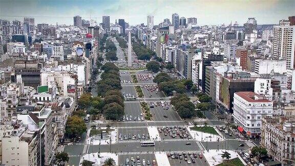 世界上最宽的街道-9德胡里奥大道布宜诺斯艾利斯(阿根廷)延时