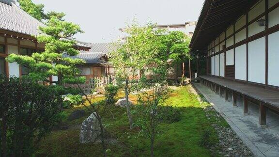 日本寺庙的花园日本京都