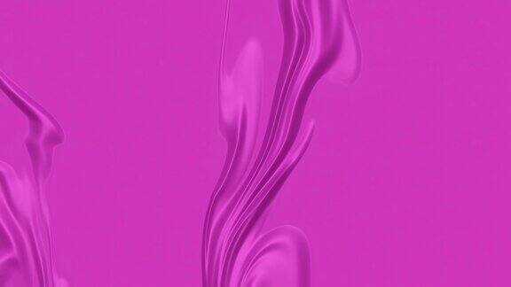 生动的粉红色流动波抽象丝绸织物背景
