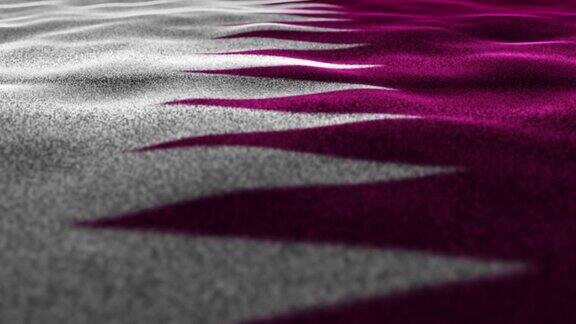 卡塔尔纺织地毯背景相机循环