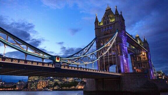 英国伦敦塔桥的景观