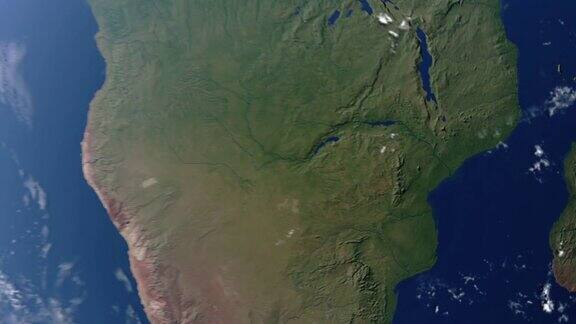 地球与津巴布韦接壤