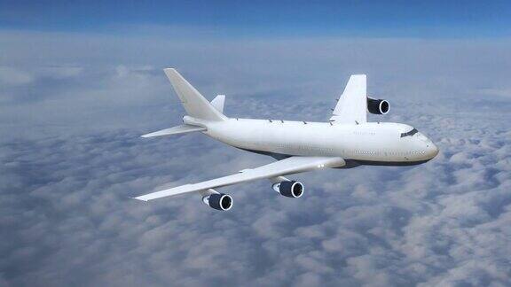 飞机在云层之上飞行商用飞机在飞行