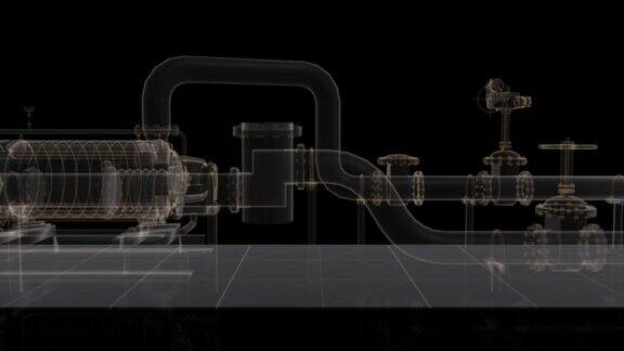 工业设备电动泵及阀门三维数字技术可视化
