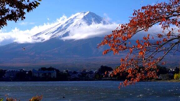 富士山秋色日本