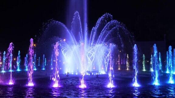 华沙夜间多媒体喷泉公园