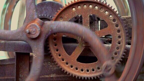 垃圾工业时钟齿轮的抽象运动时间、机械工程、工作理念