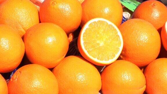 高清:新鲜橘子