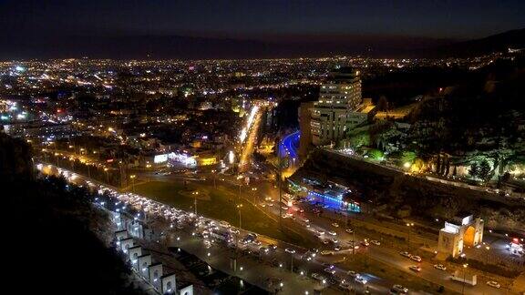伊朗设拉子的夜景