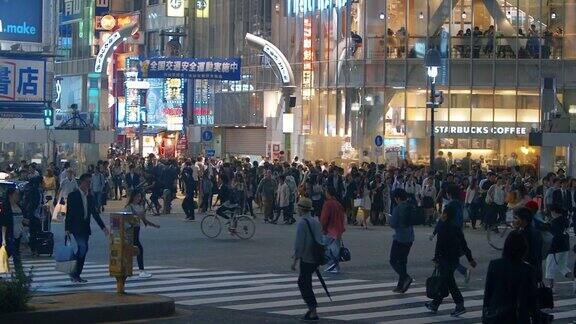 东京涩谷的街道