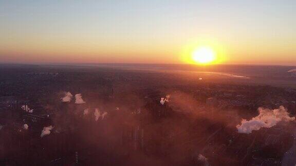 大气污染Steelworksat黎明