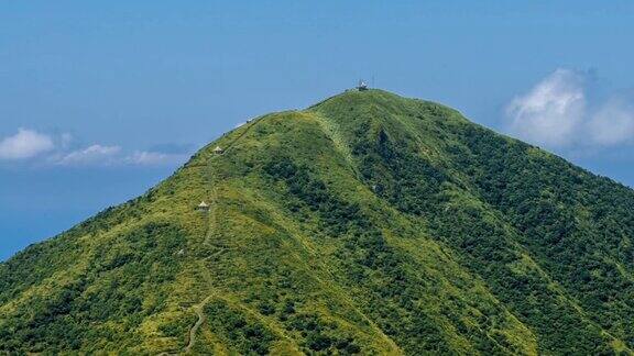 新台北基隆山的时间变迁风景的超延时