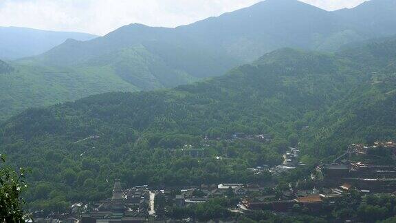 五台山风景和寺庙建筑群