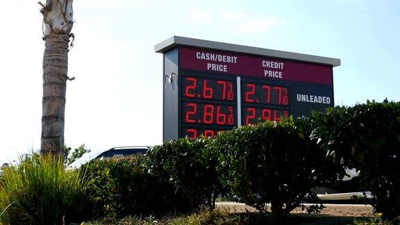 加州加油站的价格是4K