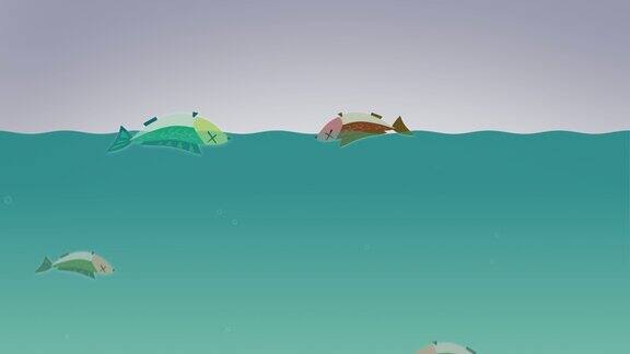 4k动画死鱼浮到水面水污染和毒性问题