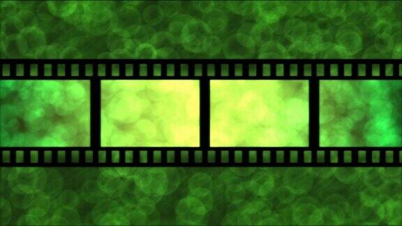 电影粒子背景动画-绿色循环