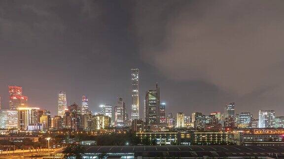 北京市中心日夜交替