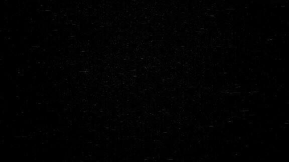黑色背景上白色粒子的漩涡大颗粒飞行的抽象漩涡水平构图4k视频质量