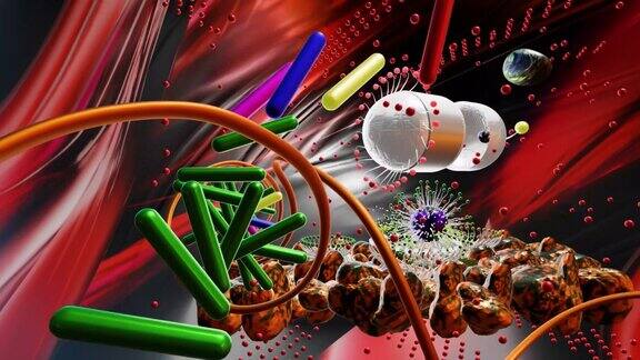 白色胶囊药物接近DNA和细胞释放治疗剂