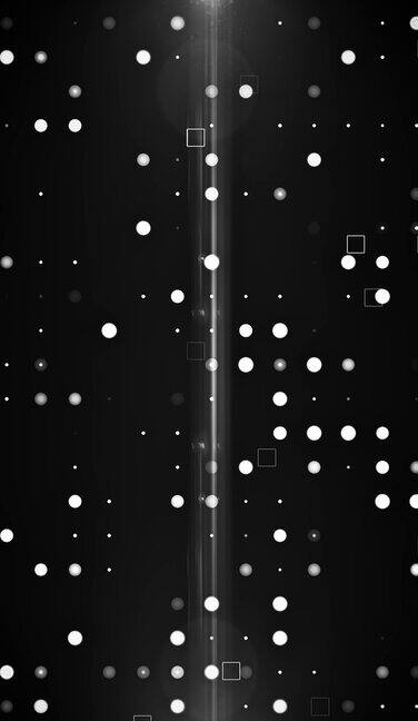 抽象动画几何形状运动背景与光学耀斑正方形圆形和点发光闪烁火花彩色霓虹灯Led显示灯循环动画壁纸垂直10801920916格式智能手机移动病毒视频