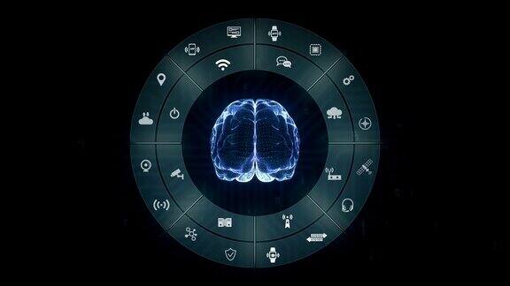 蓝色数字大脑物联网技术人工智能