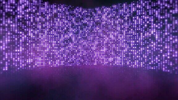 舞台上的霓虹紫色迪斯科灯