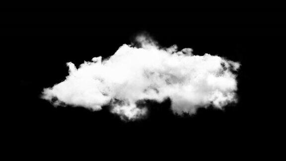 云alpha云绿色屏幕延时效果循环动画棉花云集群天空背景