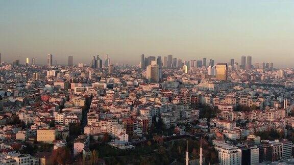 伊斯坦布尔市鸟瞰图土耳其伊斯坦布尔市