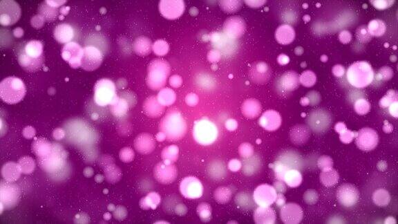 抽象的紫色散景与雪