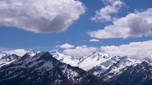 欧洲阿尔卑斯山时光流逝