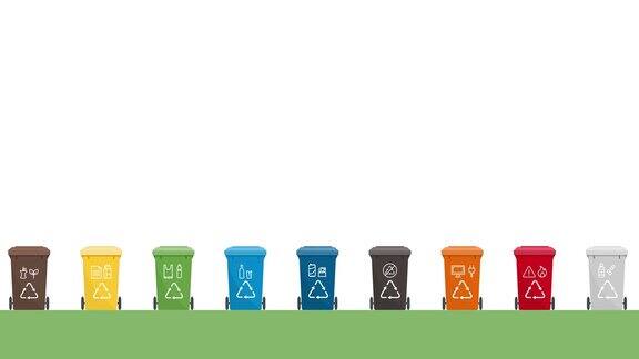 将废物收集和循环再造分开
