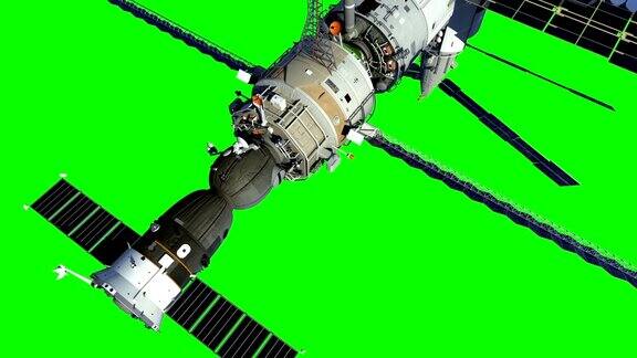 增加空间站轨道的高度绿色的屏幕