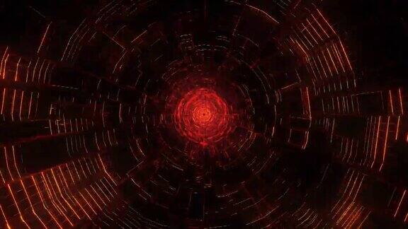 超空间虫洞抽象霓虹灯科幻隧道背景