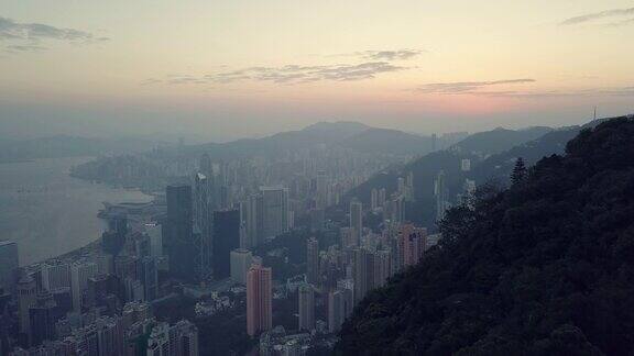 日出香港城市与发展的建筑物