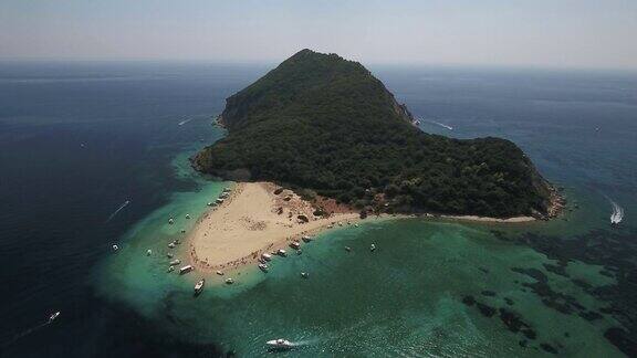 马拉松西岛(海龟岛)无人机-扎金索斯希腊